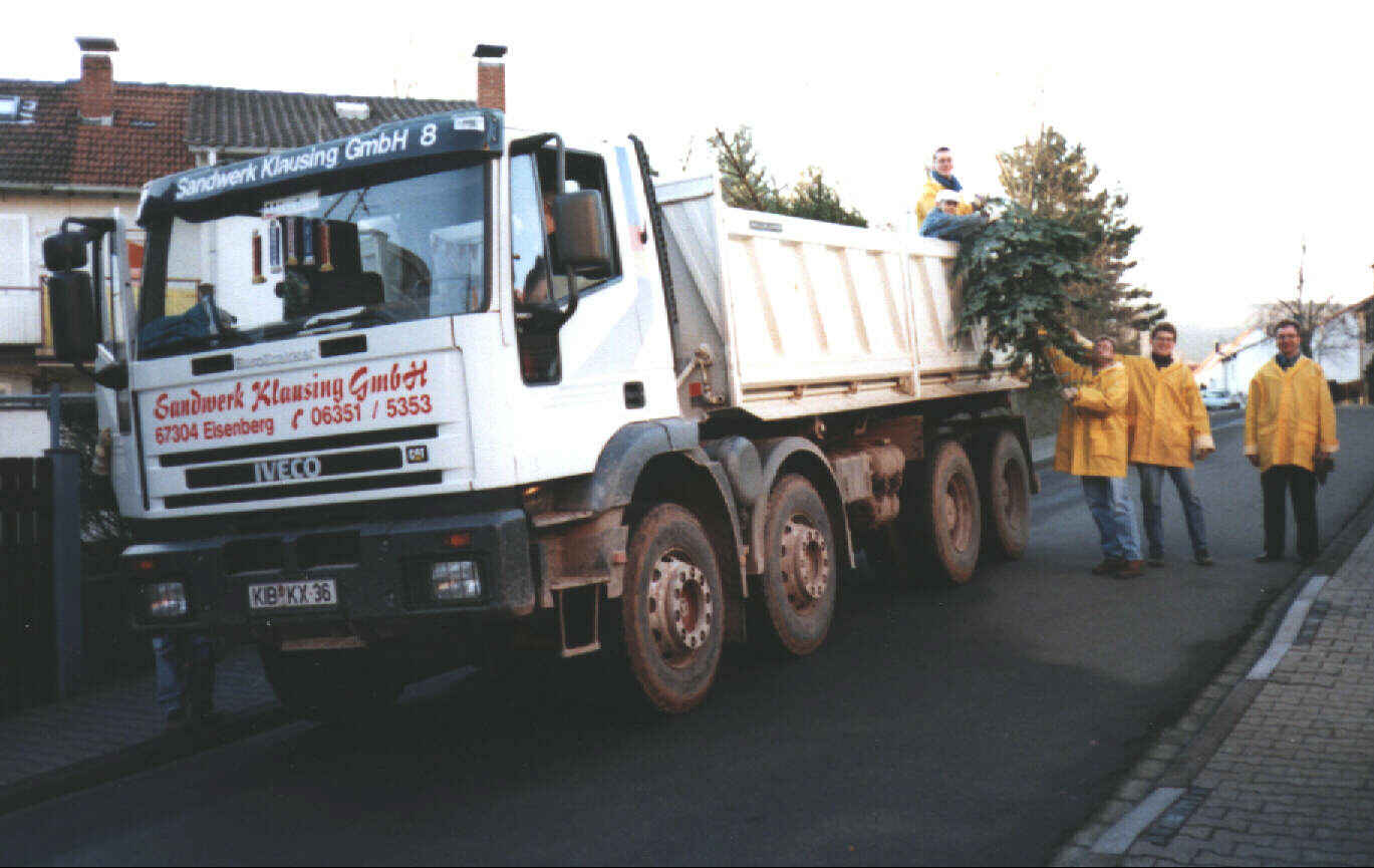 Weihnachtsbaumsammlung in Eisenberg